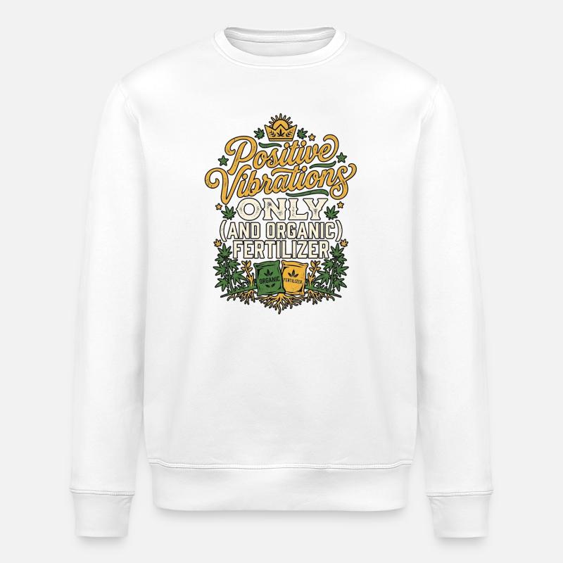 Jardinage positif - Sweat bio ROLLER Stanley/Stella Unisexe - blanc