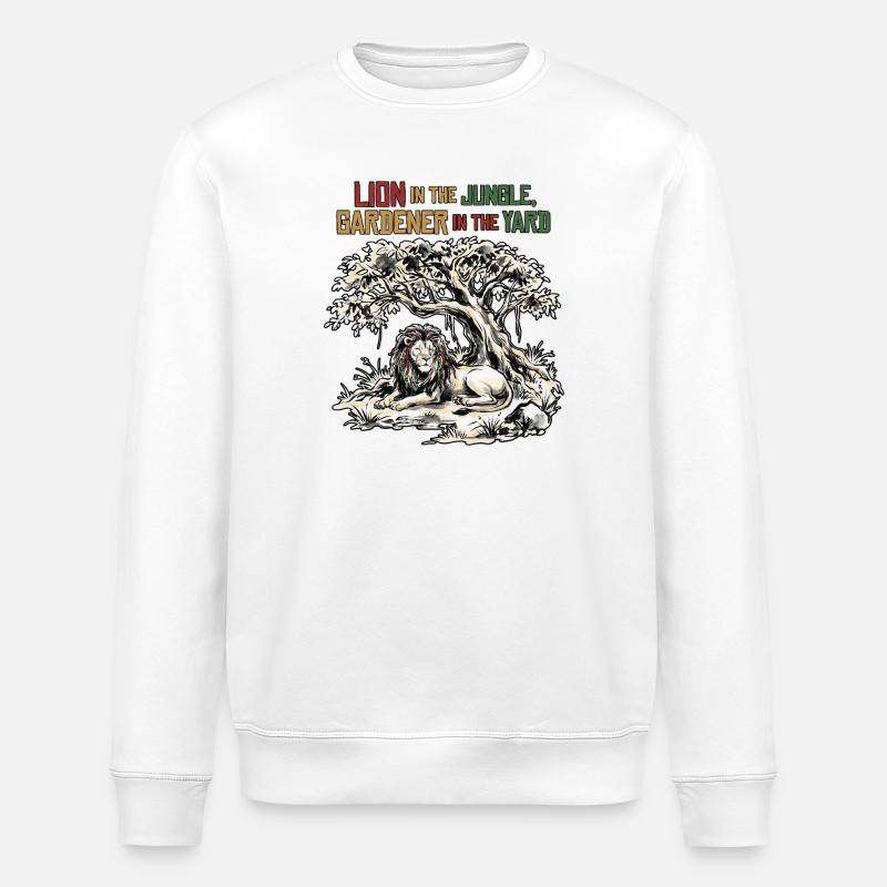 Gardener Lion - Stanley/Stella Unisex Bio-Sweatshirt ROLLER - Weiß