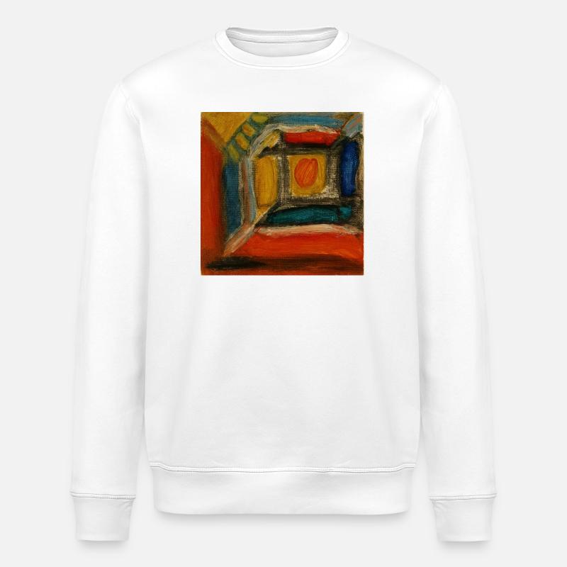 Farbiges Innenraum-Fragment - Stanley/Stella Unisex Bio-Sweatshirt ROLLER - Weiß