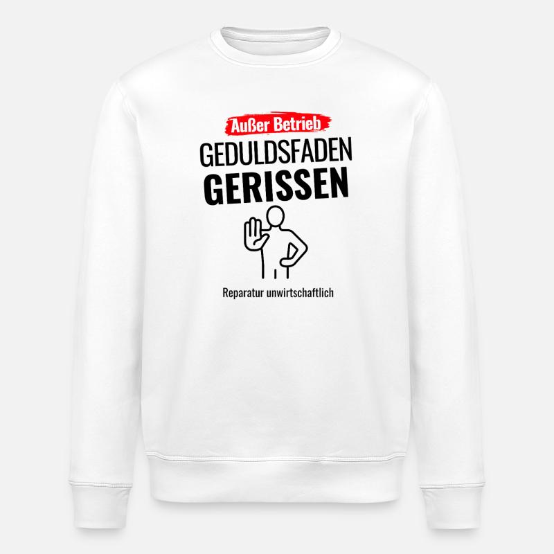 Außer Betrieb Modus - Stanley/Stella Unisex Bio-Sweatshirt ROLLER - Weiß
