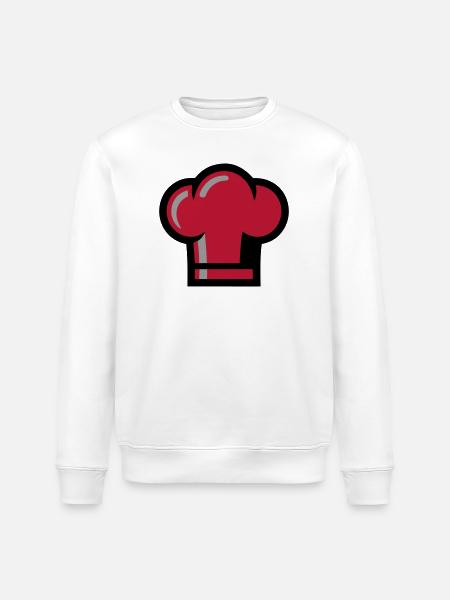 Chef's Hat Chef Restaurant Gastro Cooking - Stanley/Stella ROLLER Unisex Organic Sweatshirt - white