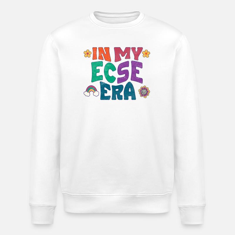 À mon époque ECSE - Sweat bio ROLLER Stanley/Stella Unisexe - blanc