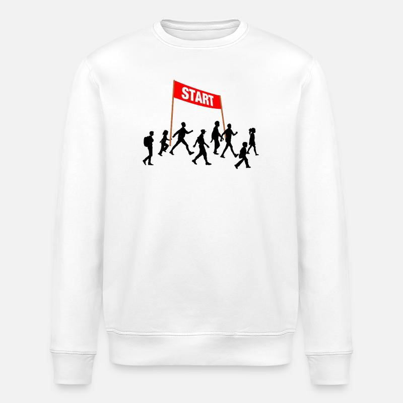 Walking Start Team - Stanley/Stella Unisex Bio-Sweatshirt ROLLER - Weiß