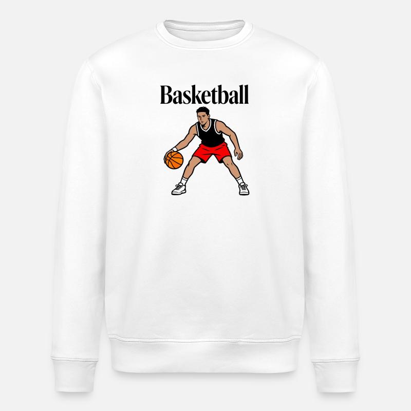 Basketball - Stanley/Stella Unisex Bio-Sweatshirt ROLLER - Weiß