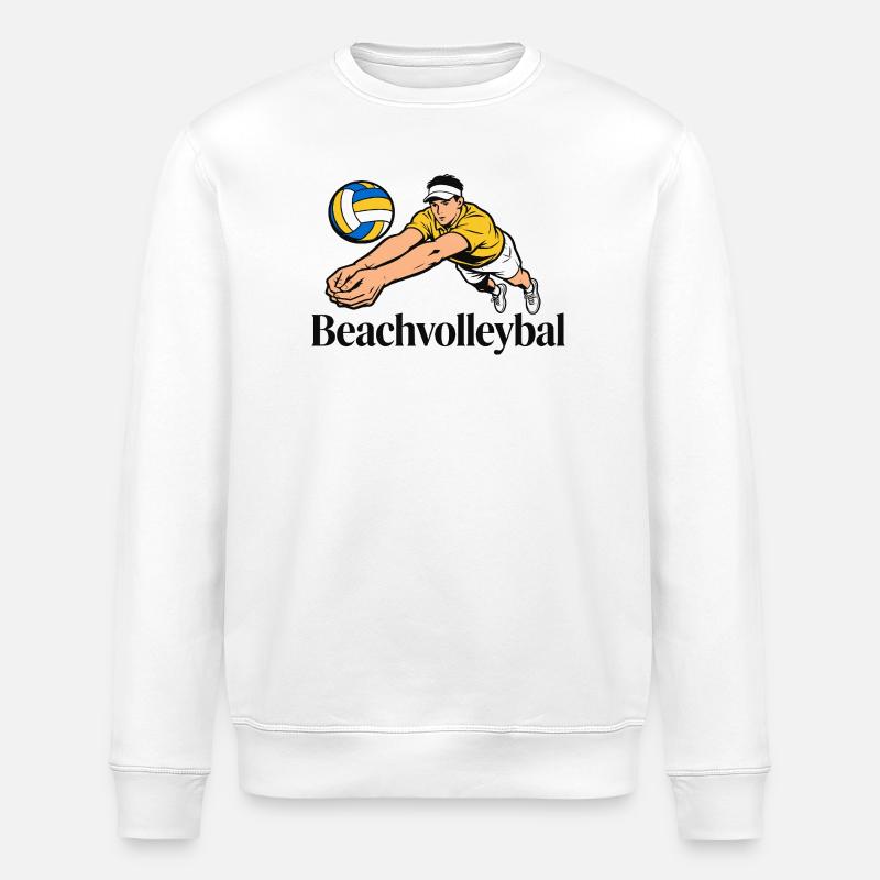 Beach-volley-ball - Sweat bio ROLLER Stanley/Stella Unisexe - blanc