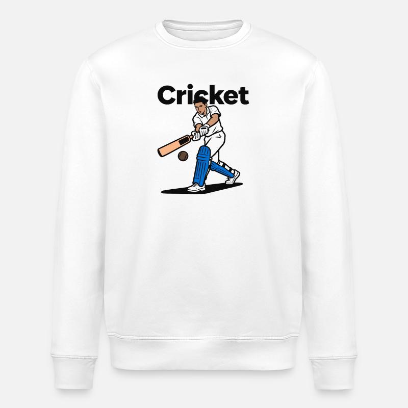 cricket - Stanley/Stella ROLLER Unisex Organic Sweatshirt - white