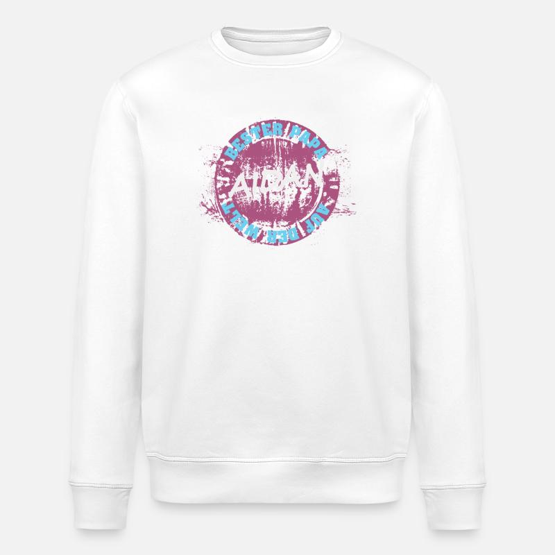 Timbre Aidan Best Dad - Sweat bio ROLLER Stanley/Stella Unisexe - blanc