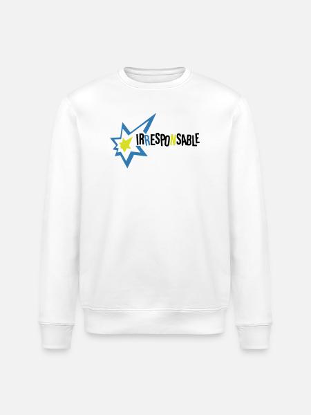 Irresponsable - Sweat bio ROLLER Stanley/Stella Unisexe - blanc