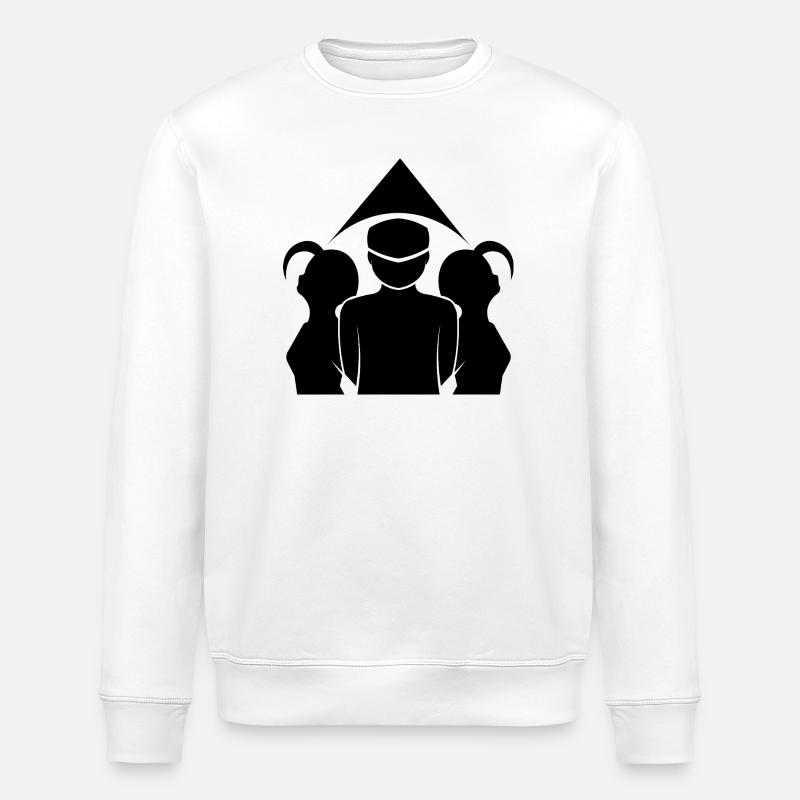 Im Schatten - Stanley/Stella Unisex Bio-Sweatshirt ROLLER - Weiß