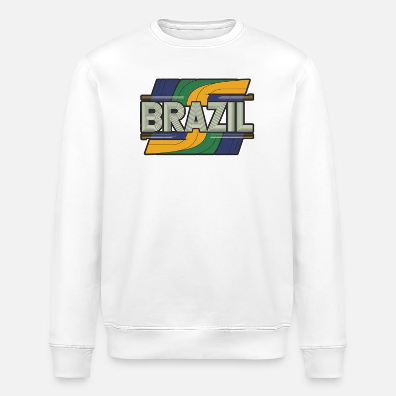 Brazil - Stanley/Stella Unisex Bio-Sweatshirt ROLLER - Weiß