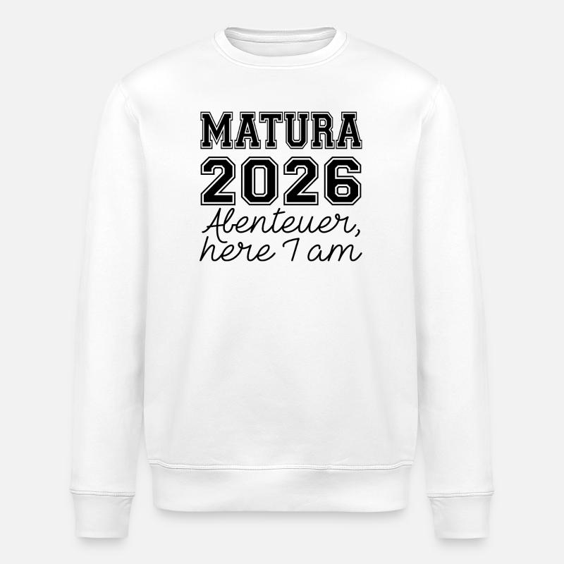 Maturité 2026 - Sweat bio ROLLER Stanley/Stella Unisexe - blanc