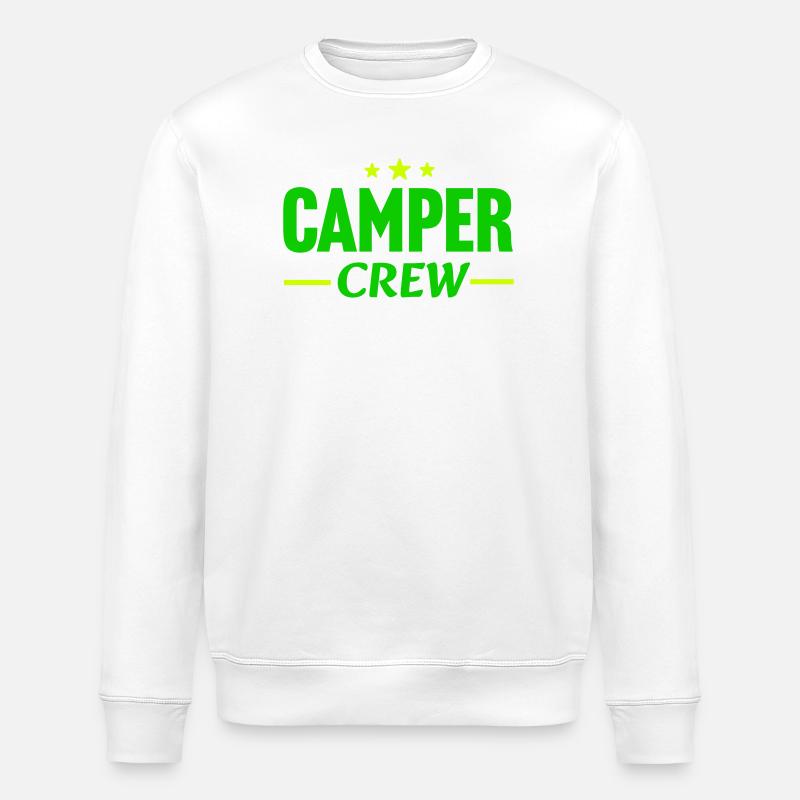Camper Crew - Stanley/Stella ROLLER Unisex Organic Sweatshirt - white