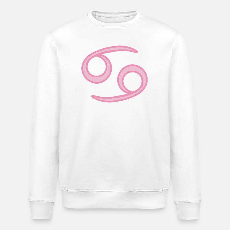 Krebs-Sternzeichen Pastellrosa - Stanley/Stella Unisex Bio-Sweatshirt ROLLER - Weiß