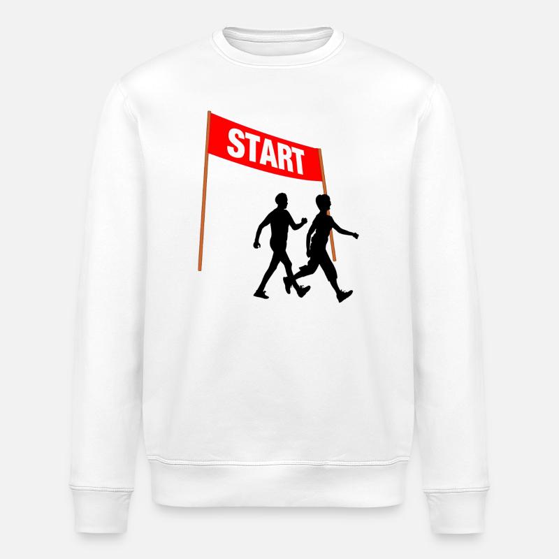 Walking Start Duo - Stanley/Stella Unisex Bio-Sweatshirt ROLLER - Weiß