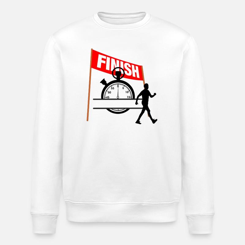 Temps d’arrivée marchant Hommes - Sweat bio ROLLER Stanley/Stella Unisexe - blanc