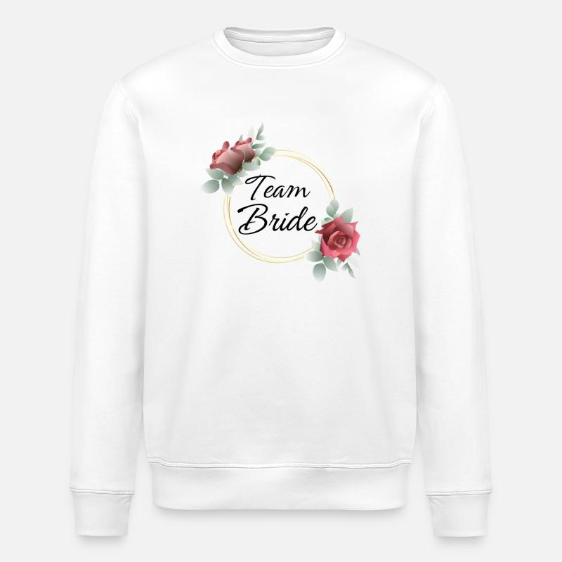 Team Bride Matching - Stanley/Stella ROLLER Unisex Organic Sweatshirt - white