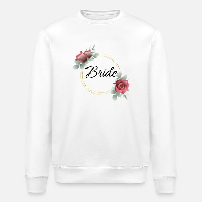 Junggesellinnen-Braut-Stil - Stanley/Stella Unisex Bio-Sweatshirt ROLLER - Weiß