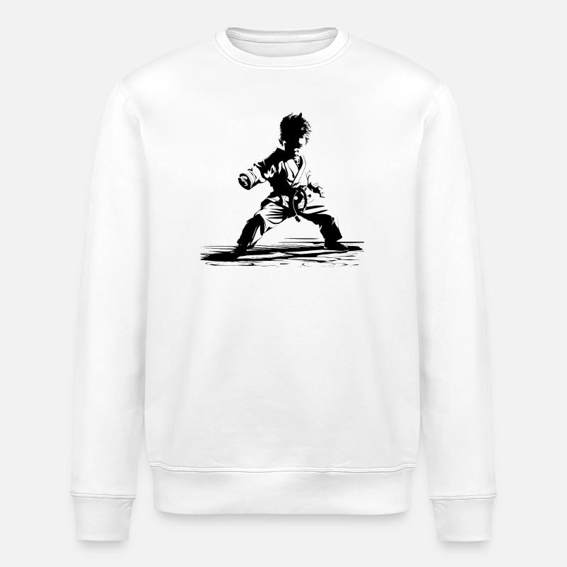 Karateka Boy Sketch - Sweat bio ROLLER Stanley/Stella Unisexe - blanc