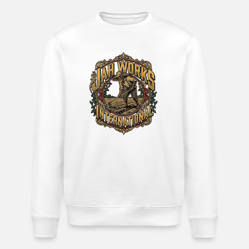 Jah Works - Stanley/Stella Unisex Bio-Sweatshirt ROLLER - Weiß