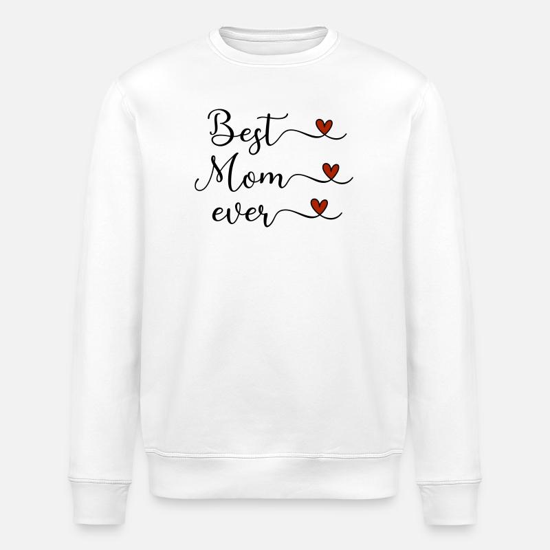 Beste Mama - Stanley/Stella Unisex Bio-Sweatshirt ROLLER - Weiß