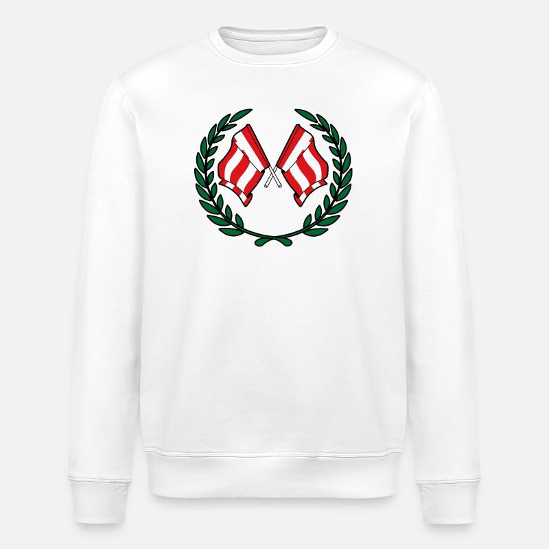 Siegeswappen Eindhoven - Stanley/Stella Unisex Bio-Sweatshirt ROLLER - Weiß