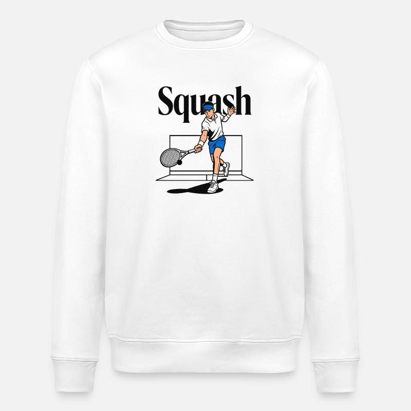 Squash-Tennis-Padel - Stanley/Stella Unisex Bio-Sweatshirt ROLLER - Weiß
