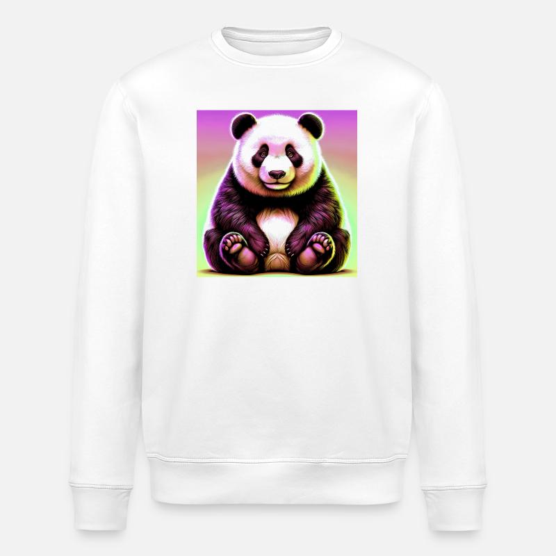 panda - Sweat bio ROLLER Stanley/Stella Unisexe - blanc