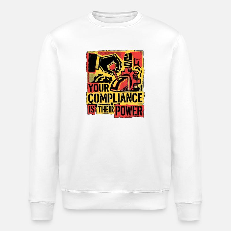 Support Your Freedom - Stanley/Stella ROLLER Unisex Organic Sweatshirt - white