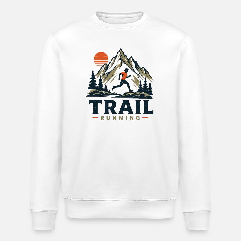 trail running - Stanley/Stella ROLLER Unisex Organic Sweatshirt - white