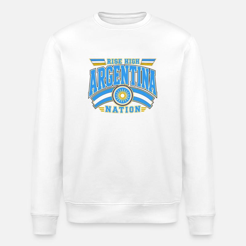 Argentinien Nation Champion - Stanley/Stella Unisex Bio-Sweatshirt ROLLER - Weiß
