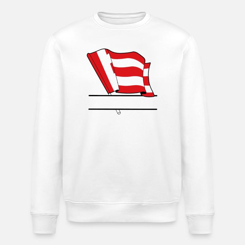 Eindhoven Custom Flag - Stanley/Stella ROLLER Unisex Organic Sweatshirt - white