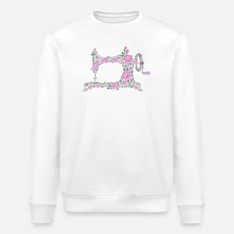sewing machine - Stanley/Stella ROLLER Unisex Organic Sweatshirt - white