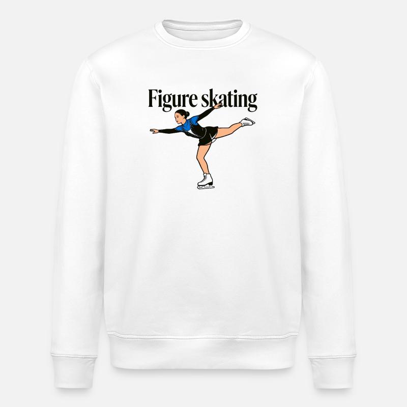 Figure skating - Stanley/Stella ROLLER Unisex Organic Sweatshirt - white