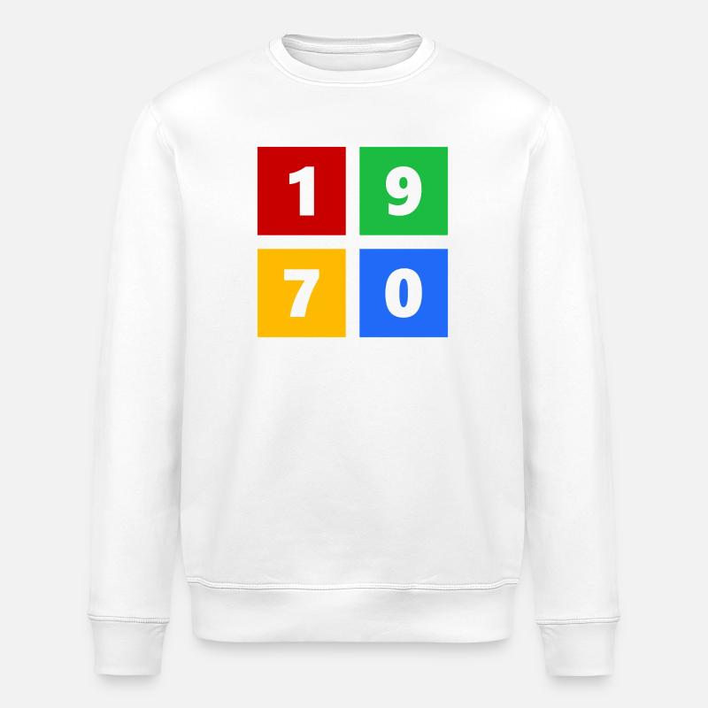 1970 - Stanley/Stella ROLLER Unisex Organic Sweatshirt - white