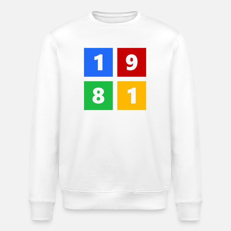 1981 - Stanley/Stella ROLLER Unisex Organic Sweatshirt - white