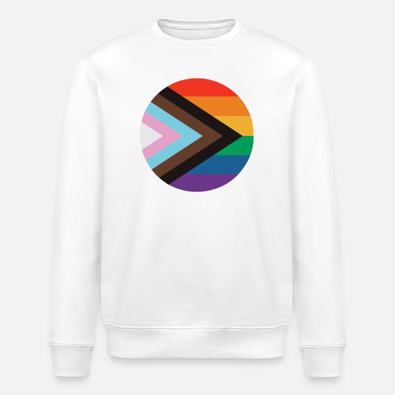 inklusive Pride-Flagge - Stanley/Stella Unisex Bio-Sweatshirt ROLLER - Weiß