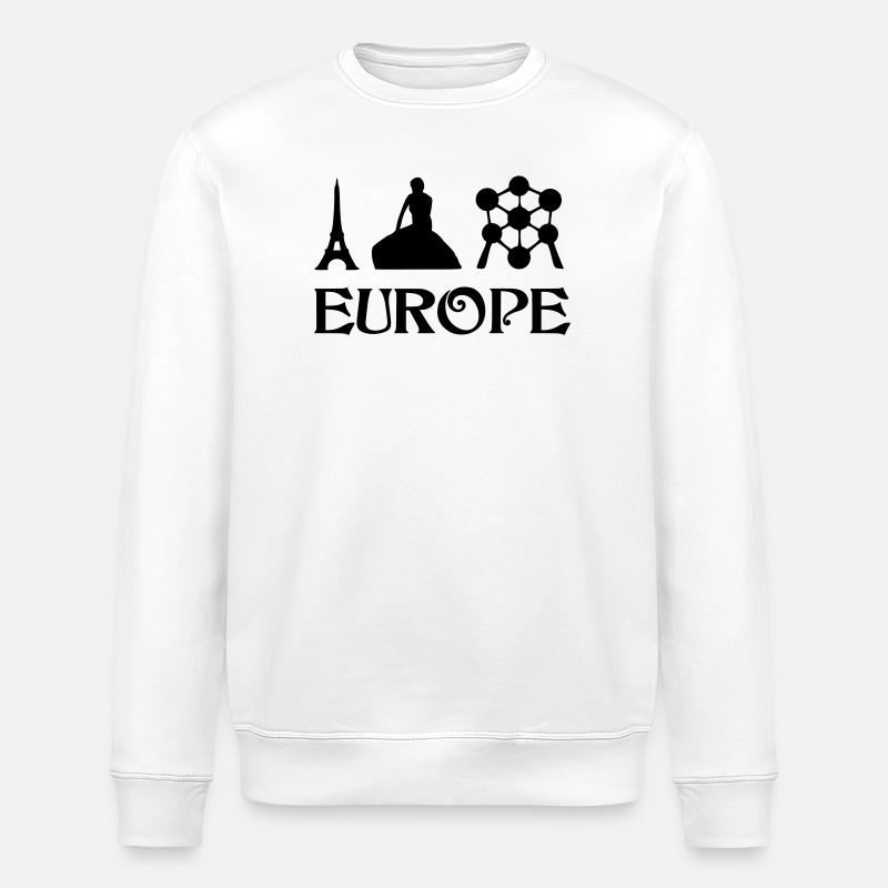 Europe - Stanley/Stella ROLLER Unisex Organic Sweatshirt - white