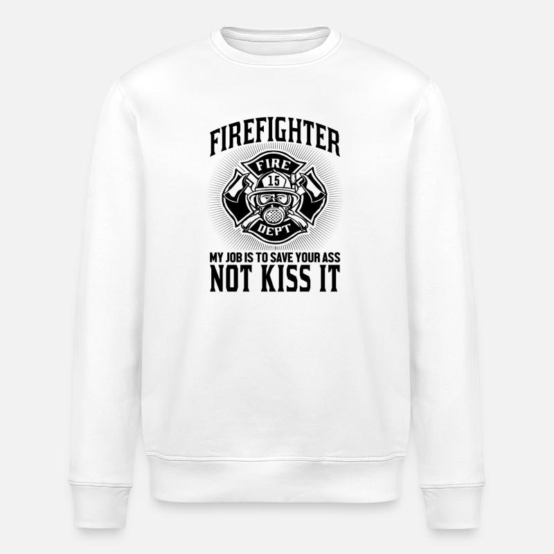 Fire_Fighter - Stanley/Stella Unisex Bio-Sweatshirt ROLLER - Weiß
