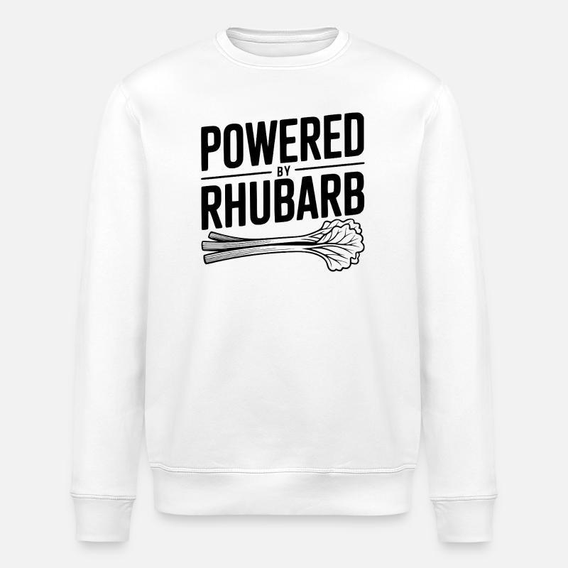 Powered By Rhubarb - Stanley/Stella ROLLER Unisex Organic Sweatshirt - white