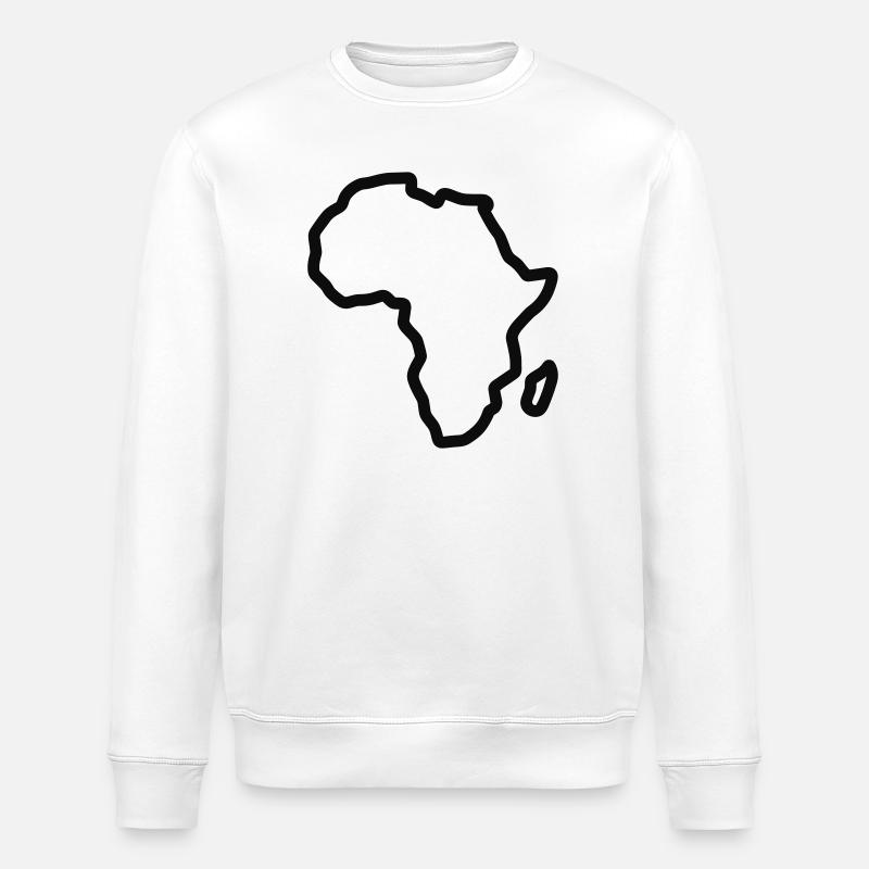 Afrikanischer Kontinent - Stanley/Stella Unisex Bio-Sweatshirt ROLLER - Weiß