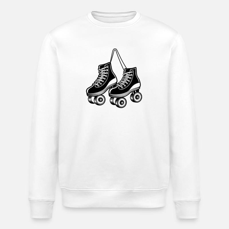 Hanging Roller Skates - Stanley/Stella ROLLER Unisex Organic Sweatshirt - white