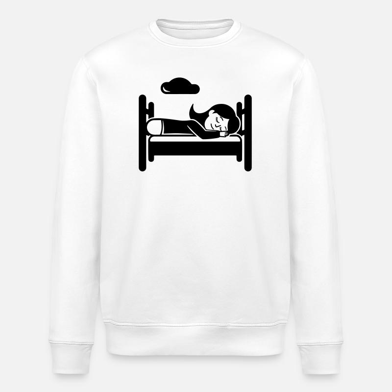 Sleeping Tired - Stanley/Stella ROLLER Unisex Organic Sweatshirt - white