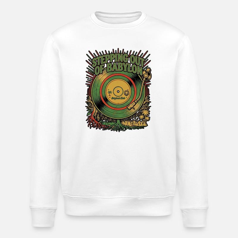 Dub Reggae Dreamer - Stanley/Stella Unisex Bio-Sweatshirt ROLLER - Weiß