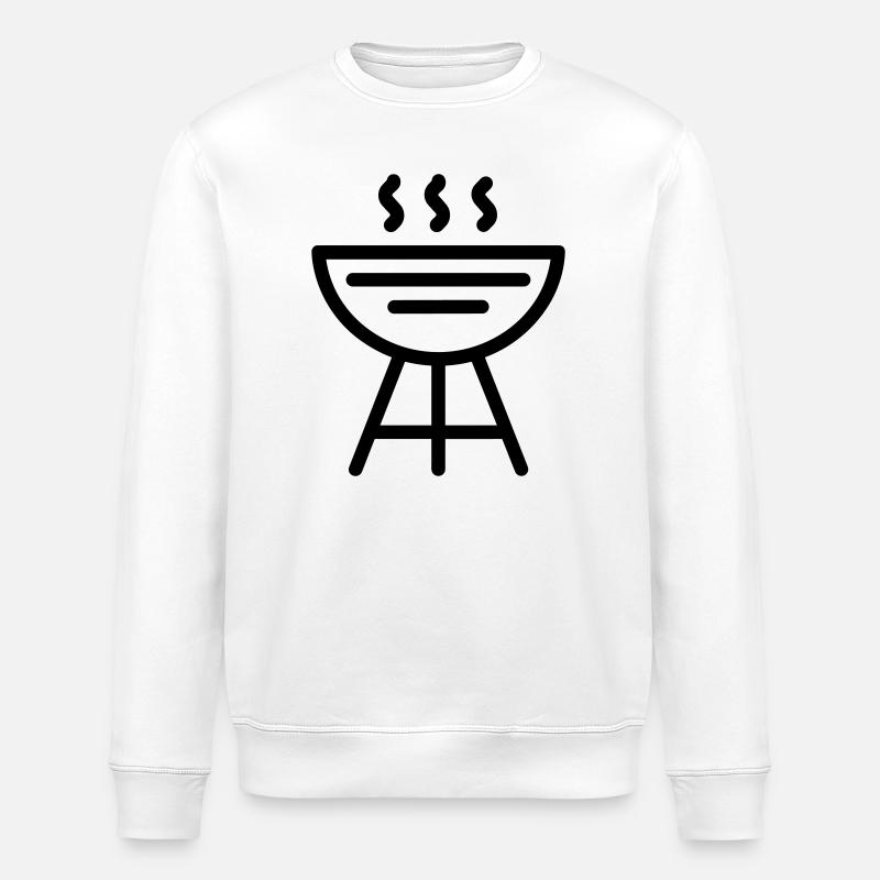 BBQ - Stanley/Stella ROLLER Unisex Organic Sweatshirt - white