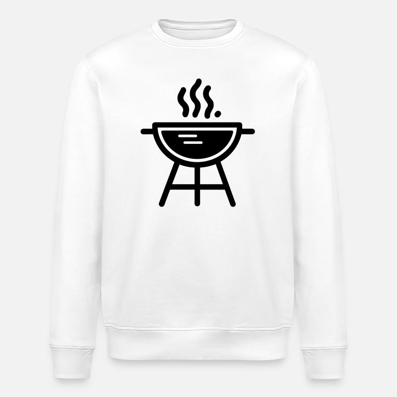 Barbecue - Stanley/Stella ROLLER Unisex Organic Sweatshirt - white