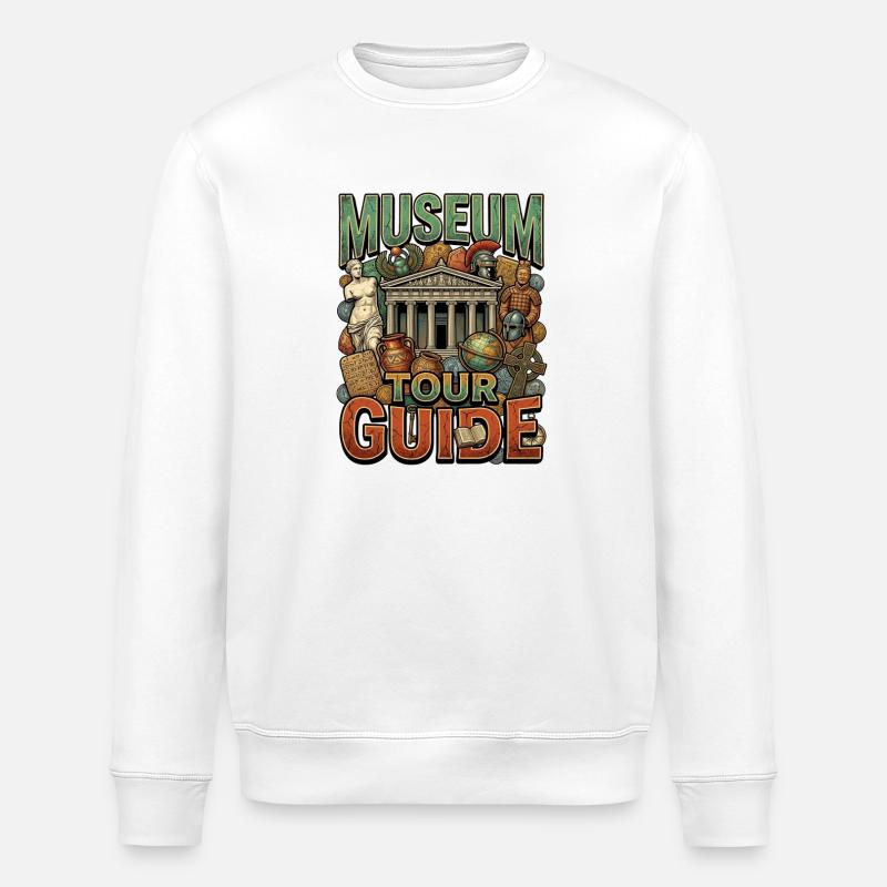 Museumstour Guide - Stanley/Stella Unisex Bio-Sweatshirt ROLLER - Weiß