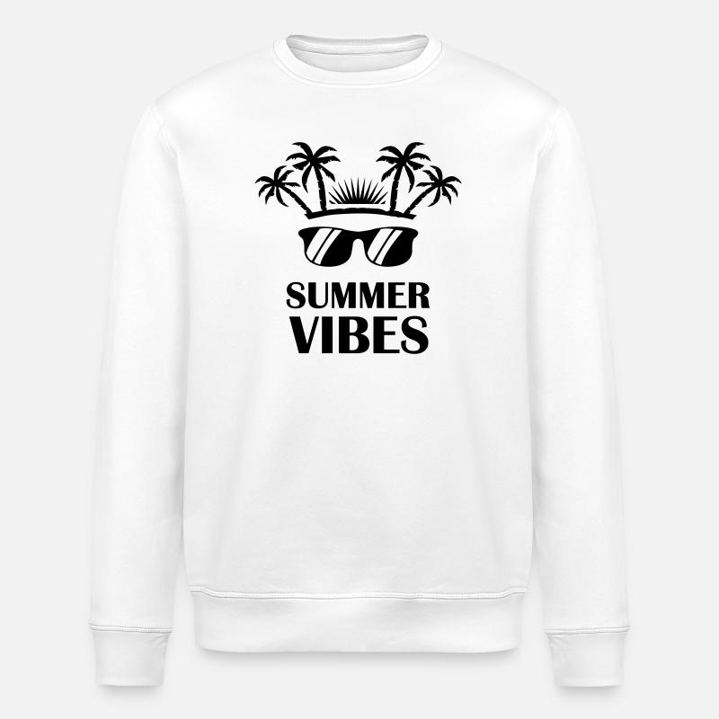 summer_vibes- - Stanley/Stella Unisex Bio-Sweatshirt ROLLER - Weiß