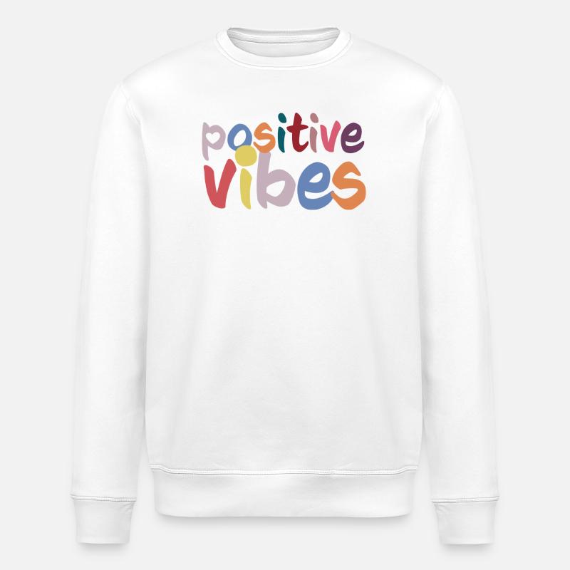 Ondes positives - Sweat bio ROLLER Stanley/Stella Unisexe - blanc