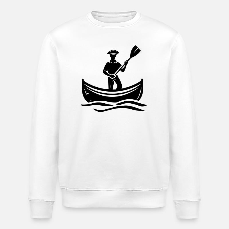 Captain Boat - Stanley/Stella ROLLER Unisex Organic Sweatshirt - white