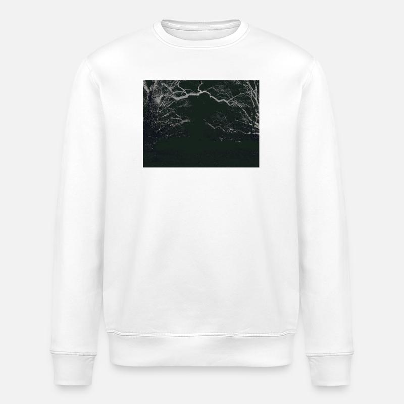 Nachtwald Spiegelbild - Stanley/Stella Unisex Bio-Sweatshirt ROLLER - Weiß